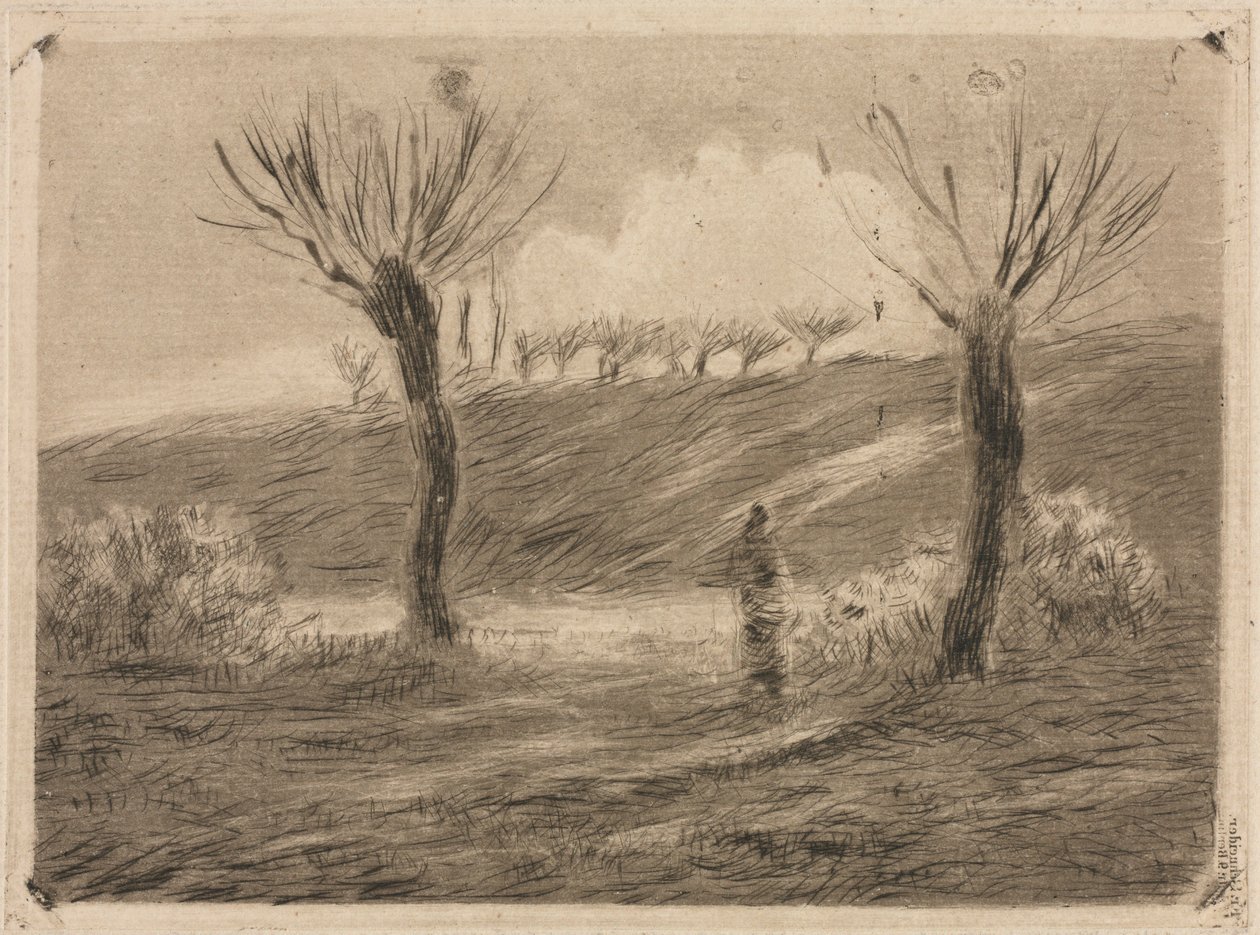 Sol poente de Camille Pissarro