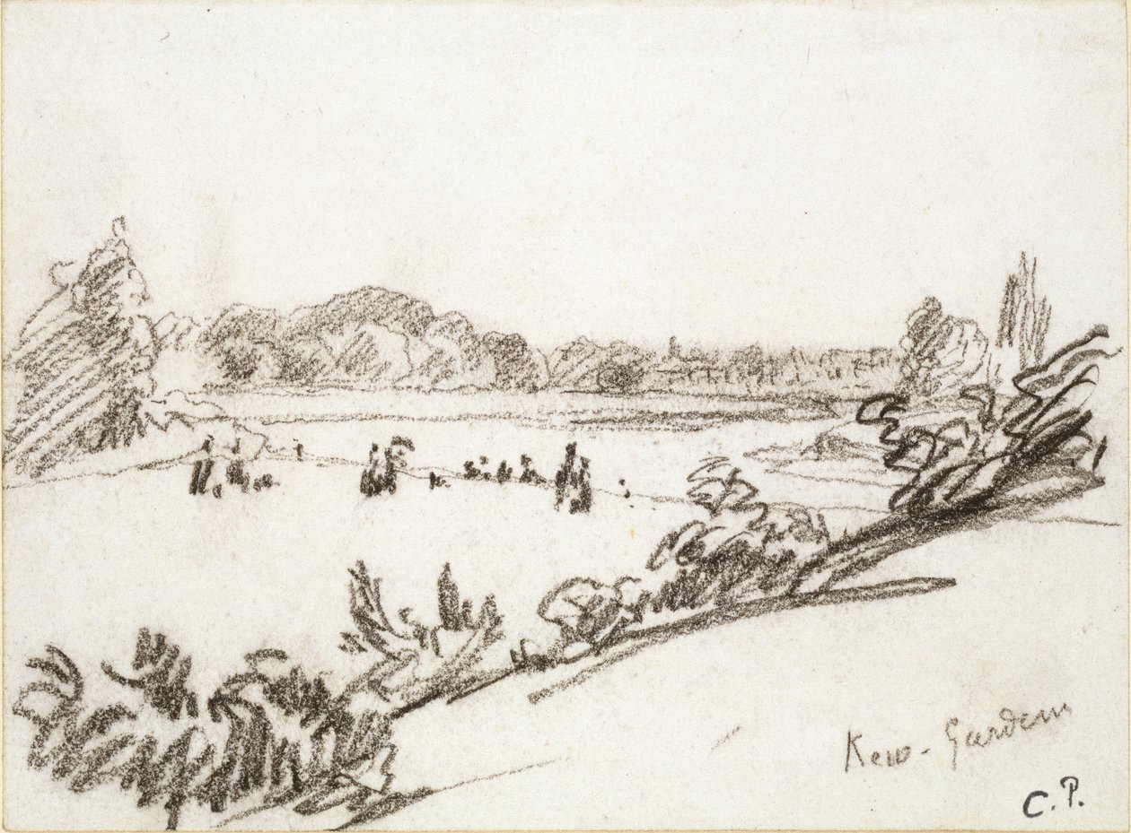 Estudo de Kew Gardens, c1890s de Camille Pissarro