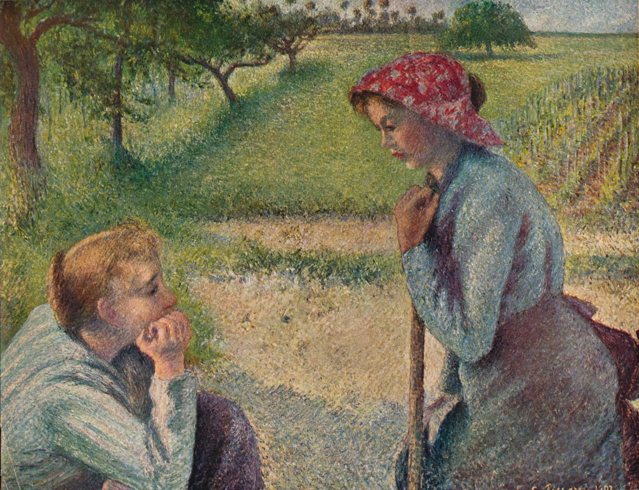 The Chatterer, 1892, 1935. de Camille Jacob Pissarro
