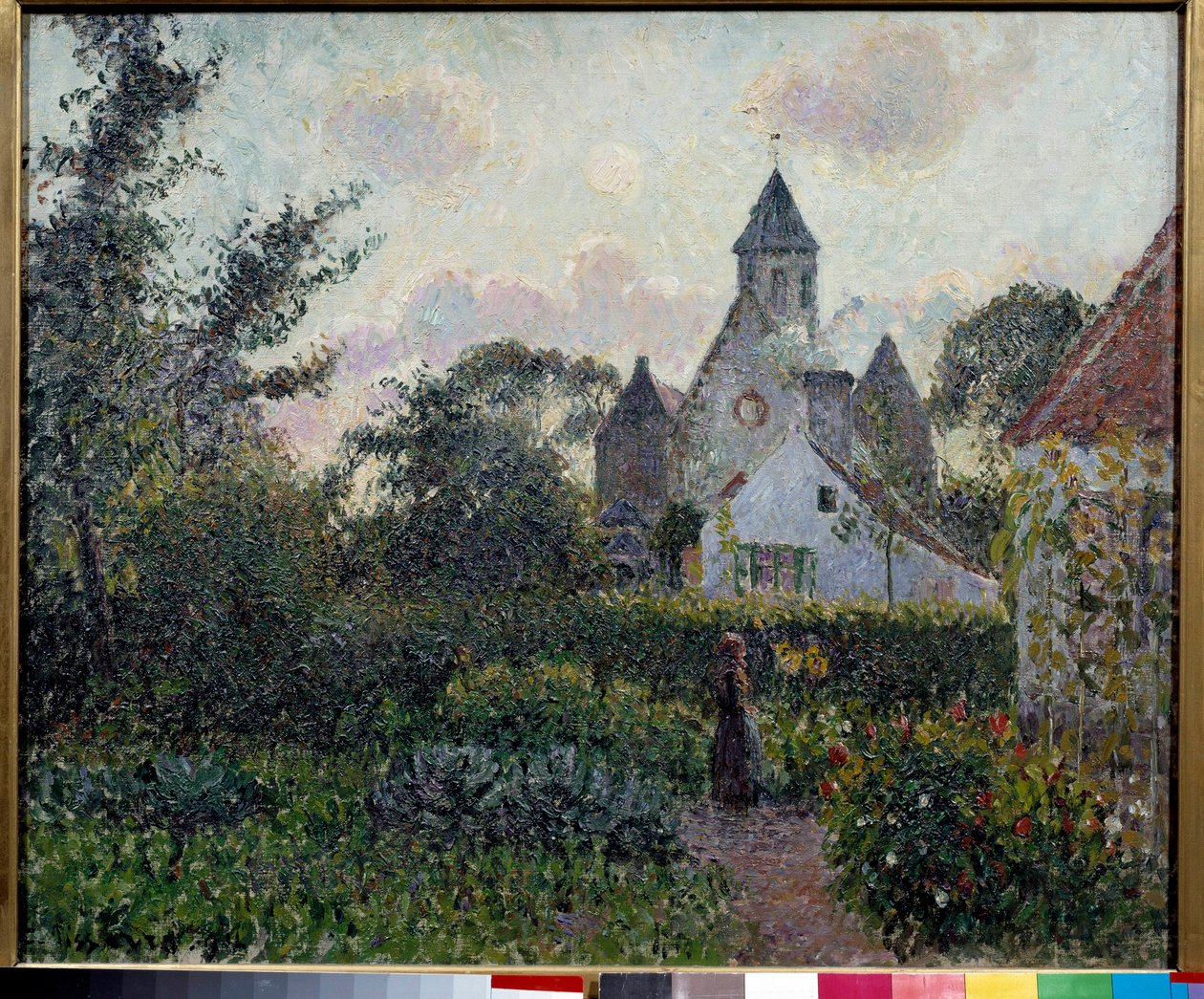 A Igreja de Knocke na Bélgica Pintura por Camille Pissarro (1830-1903) 1894 Sol. 0,54 x 0,65 m Paris, Musee d