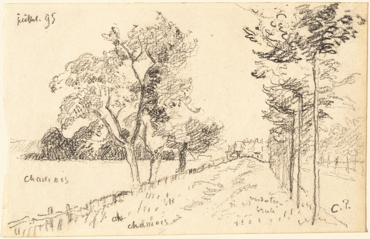 A entrada da garagem de Camille Pissarro