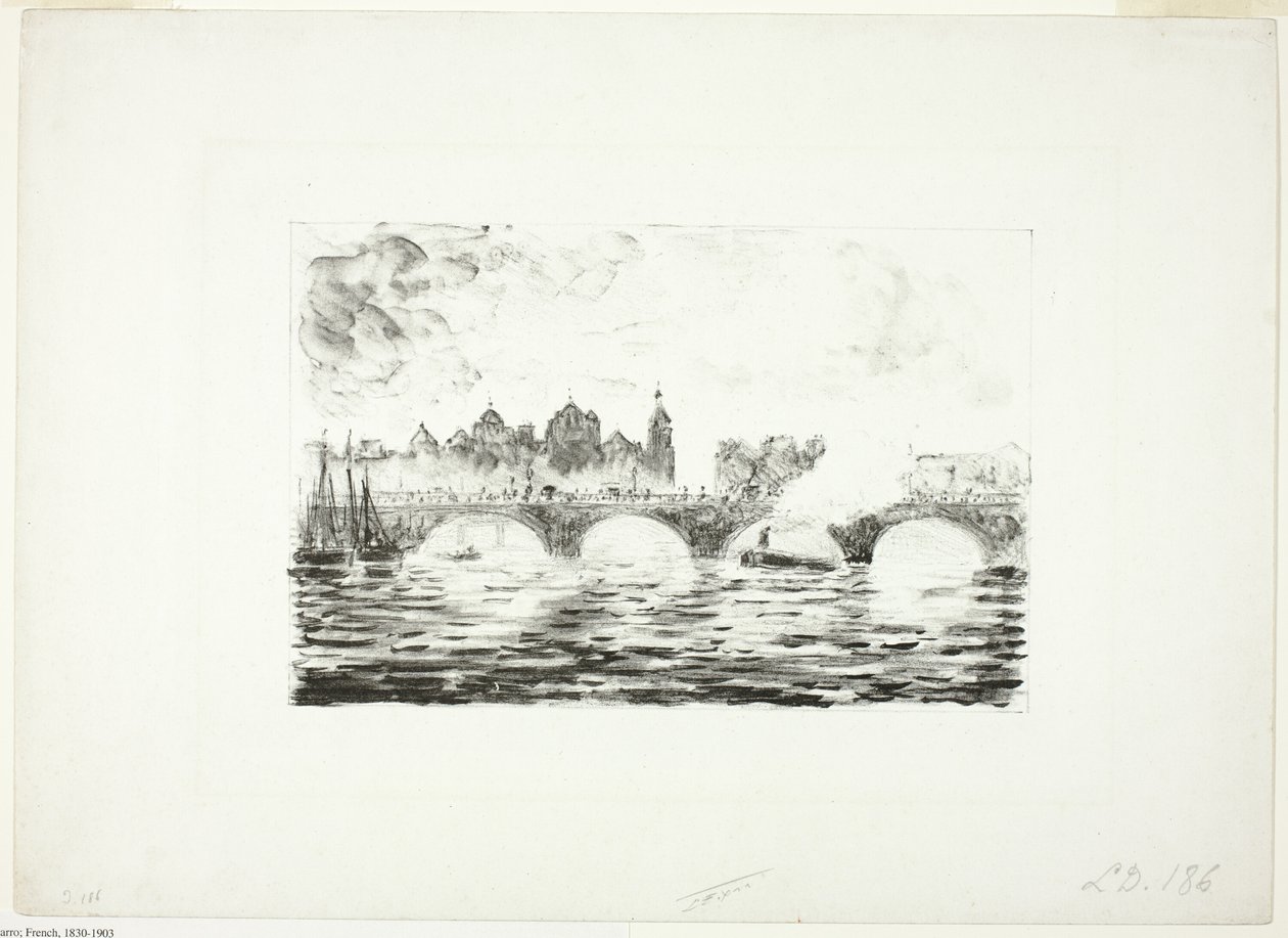 As Casas do Parlamento, Londres de Camille Pissarro