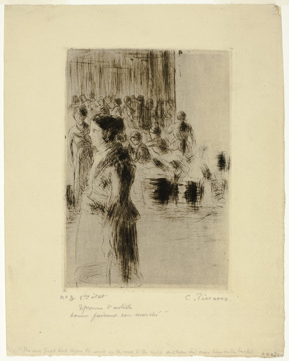 A empregada de compras de Camille Pissarro