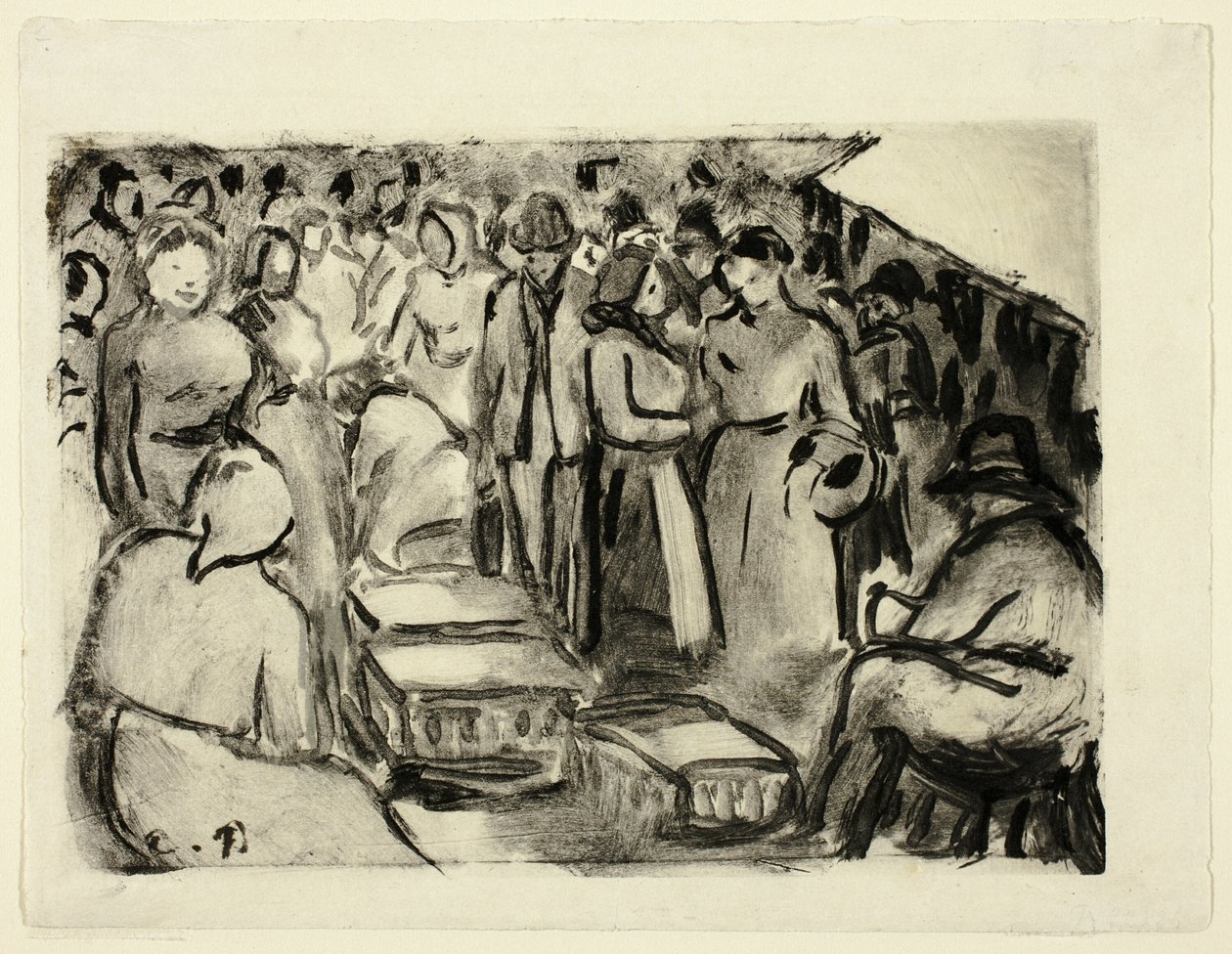 O mercado de Camille Pissarro
