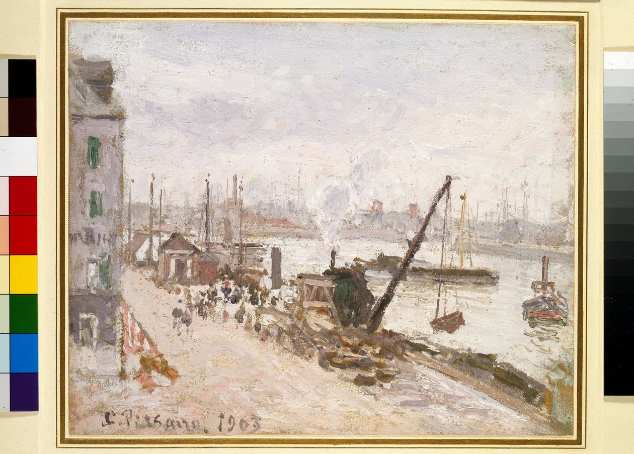 O Porto Exterior, Grand Quai, Le Havre de Camille Pissarro