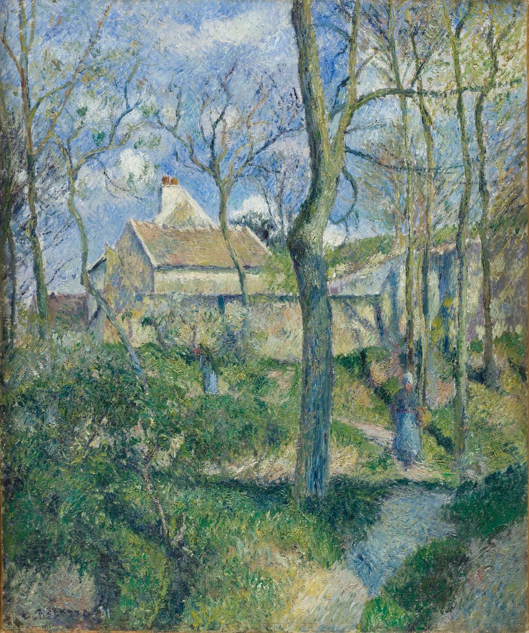 O caminho para Les Pouilleux, Pontoise de Camille Pissarro
