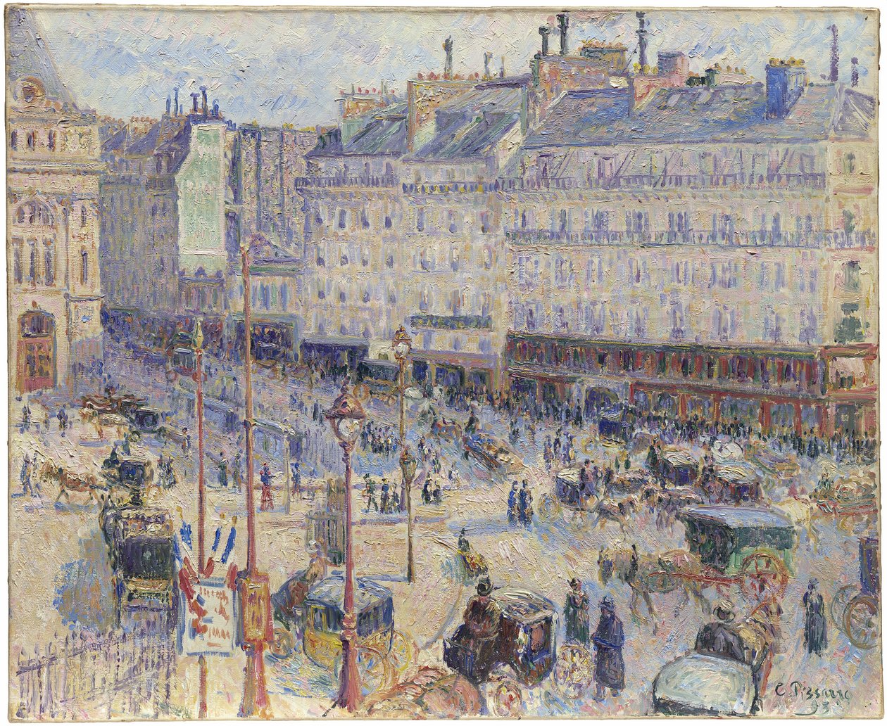 A Place du Havre, Paris de Camille Pissarro