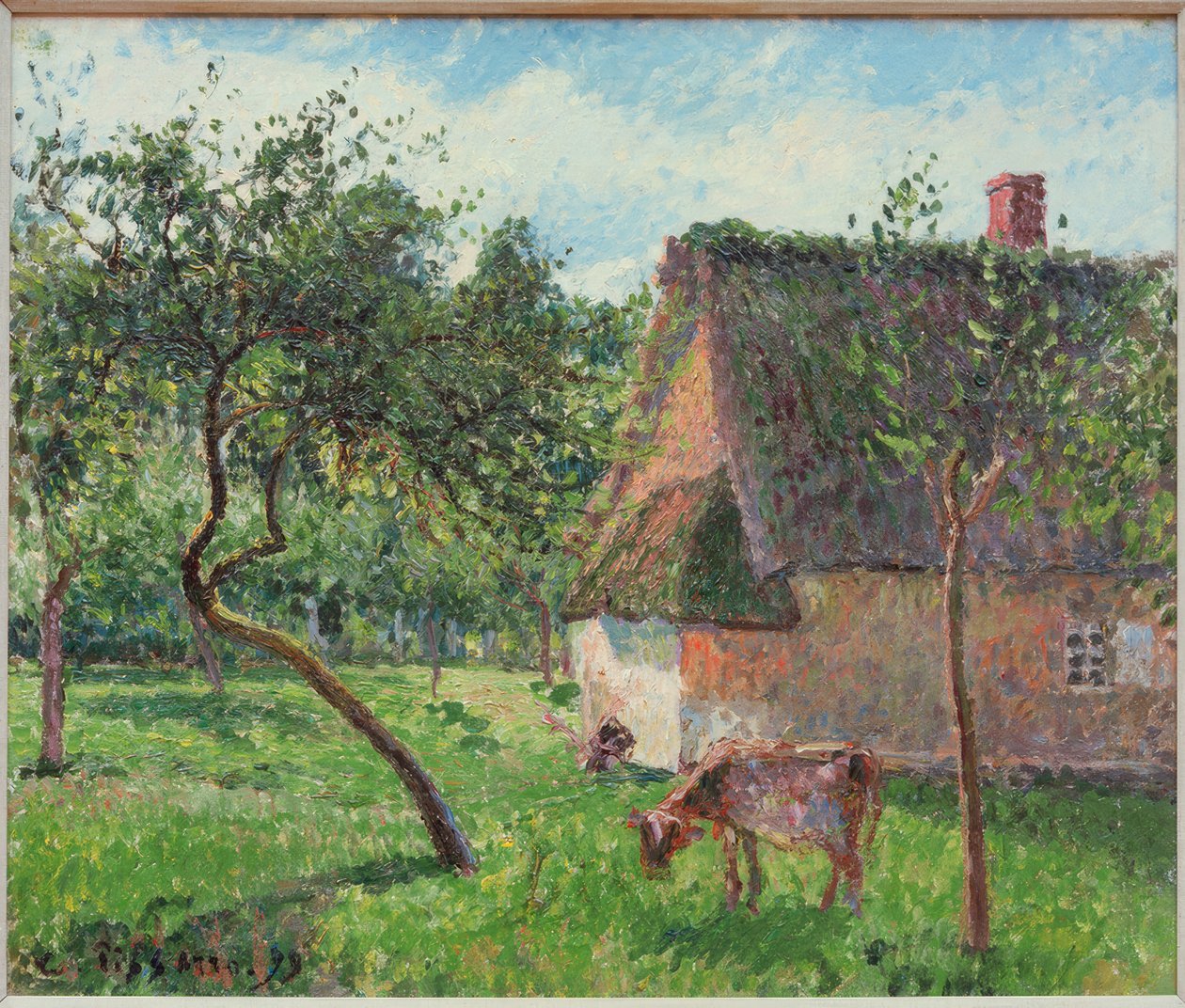 Uma área fechada em Varengeville de Camille Pissarro