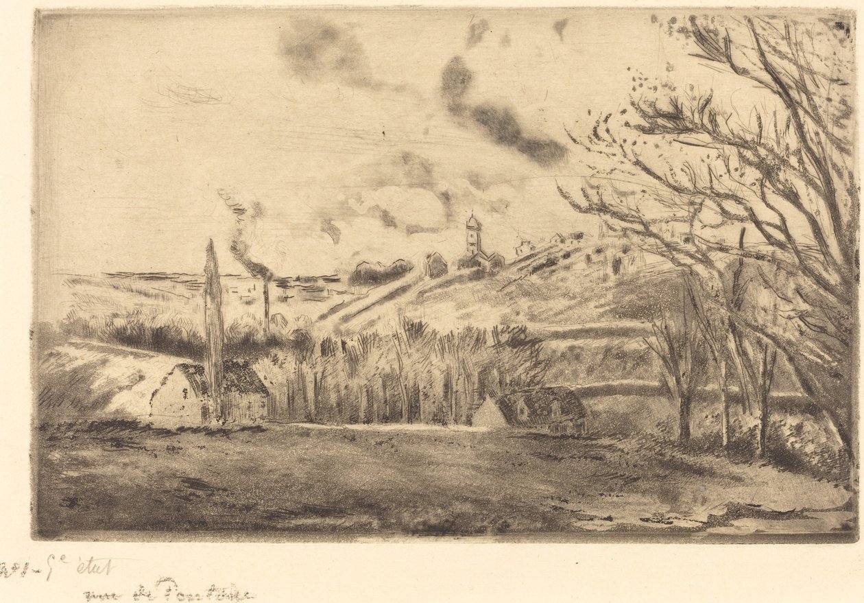 Vista de Pontoise Vista de Pontoise, 1885. de Camille Pissarro