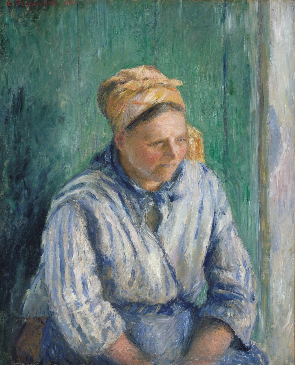 Lavadeira, Estudo, 1880. de Camille Jacob Pissarro