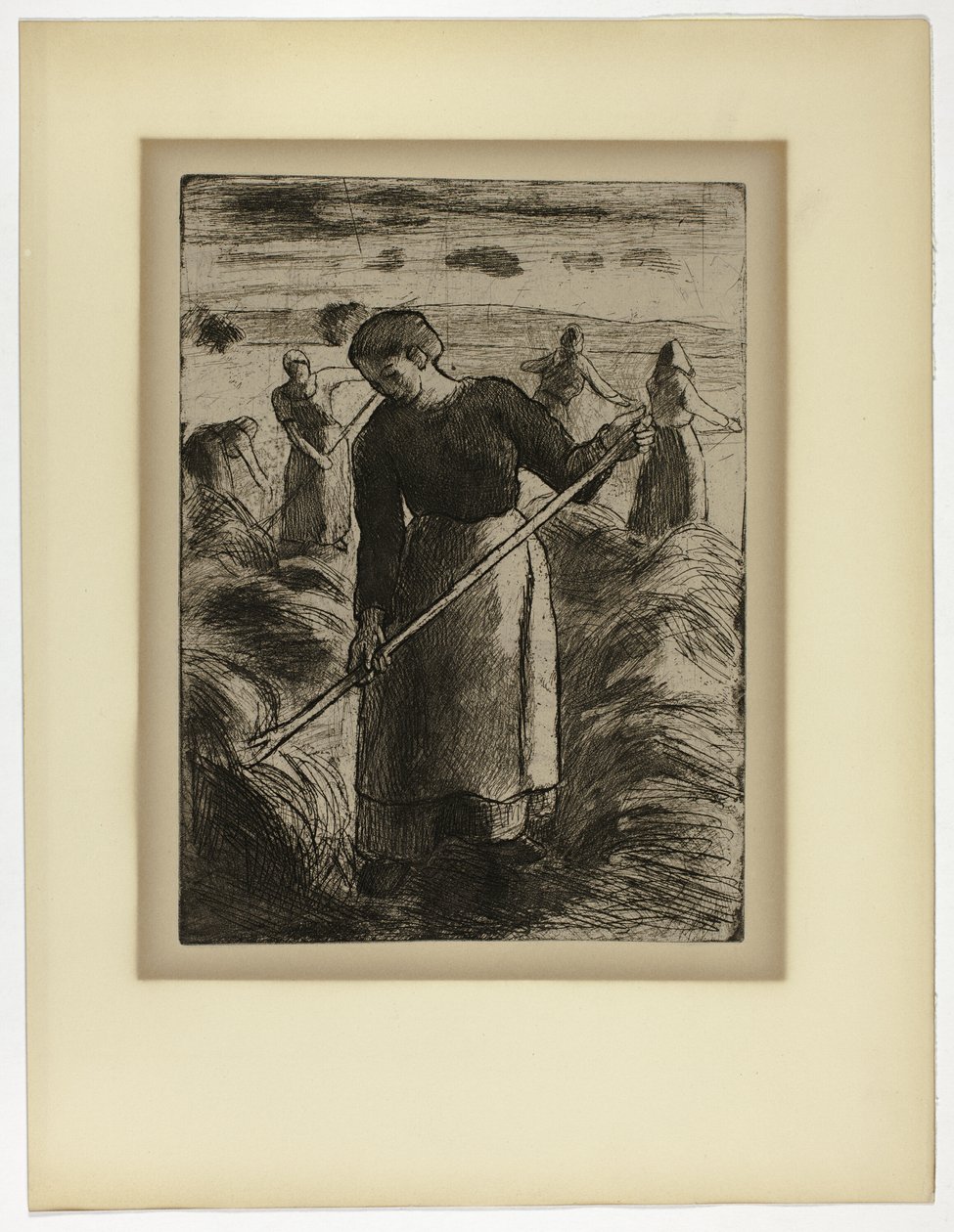 Mulher Haymaker em Éragny de Camille Pissarro