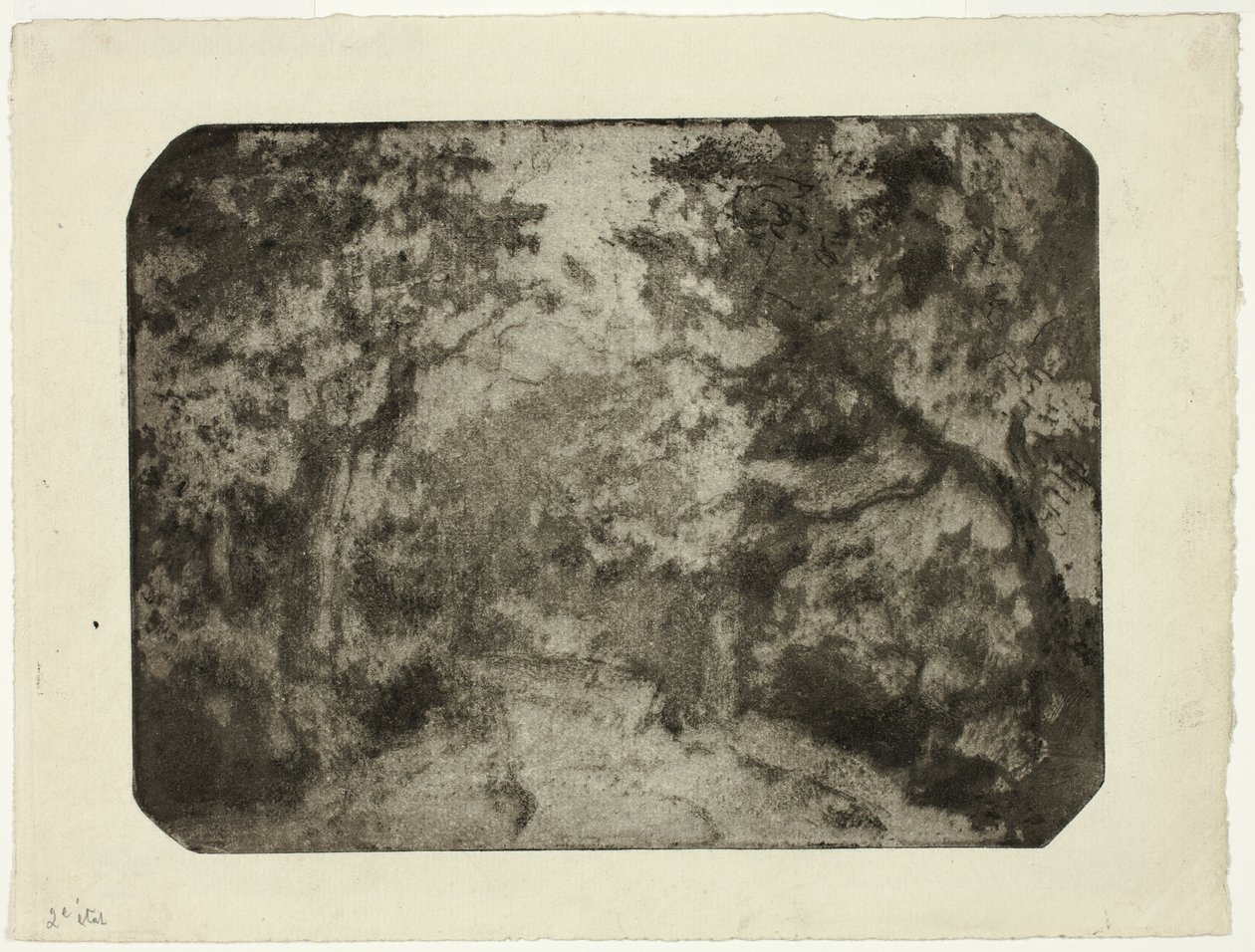 Pista arborizada em Pontoise de Camille Pissarro