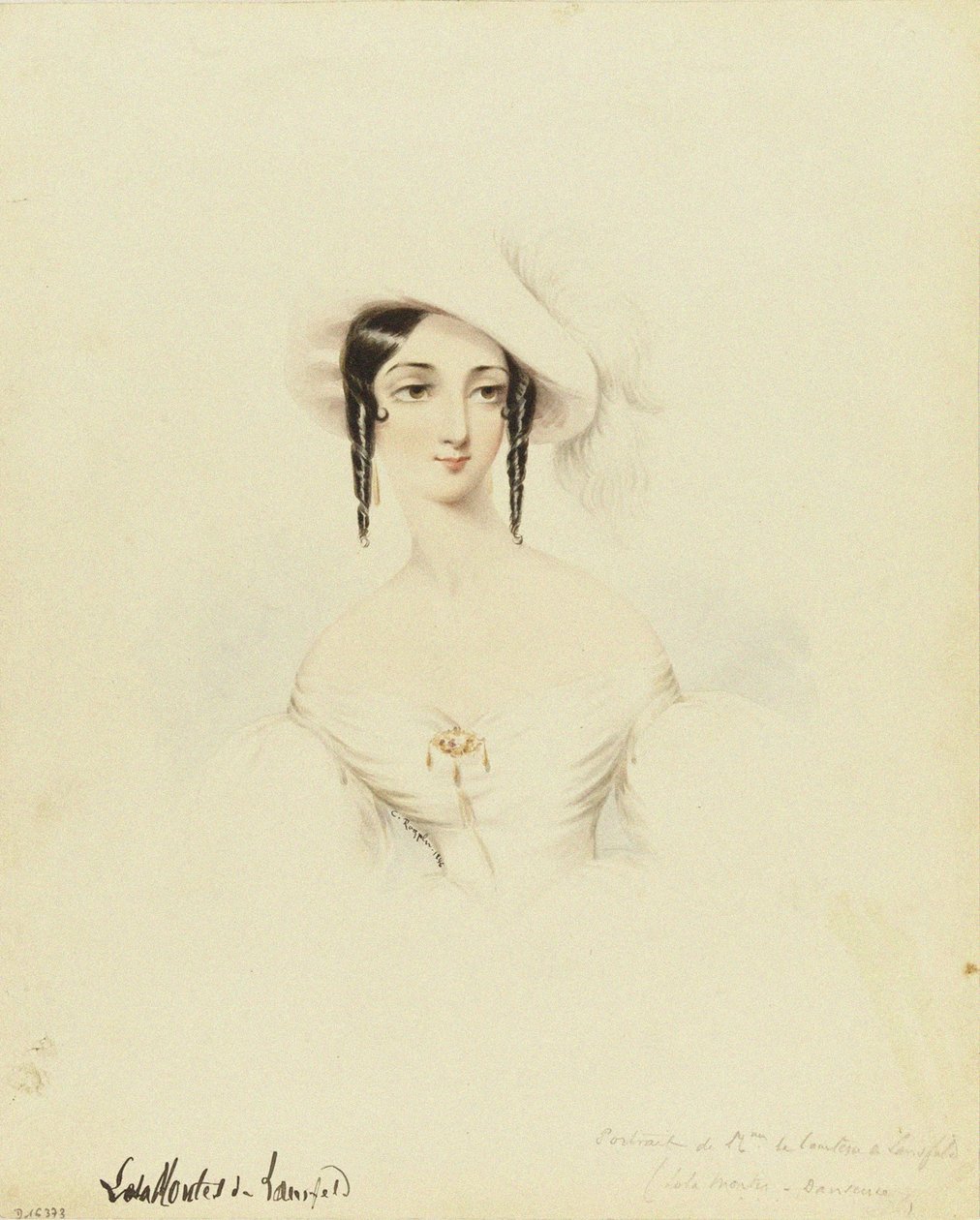 Retrato da dançarina Lola Montez 1821-1861, 1846. de Camille Roqueplan