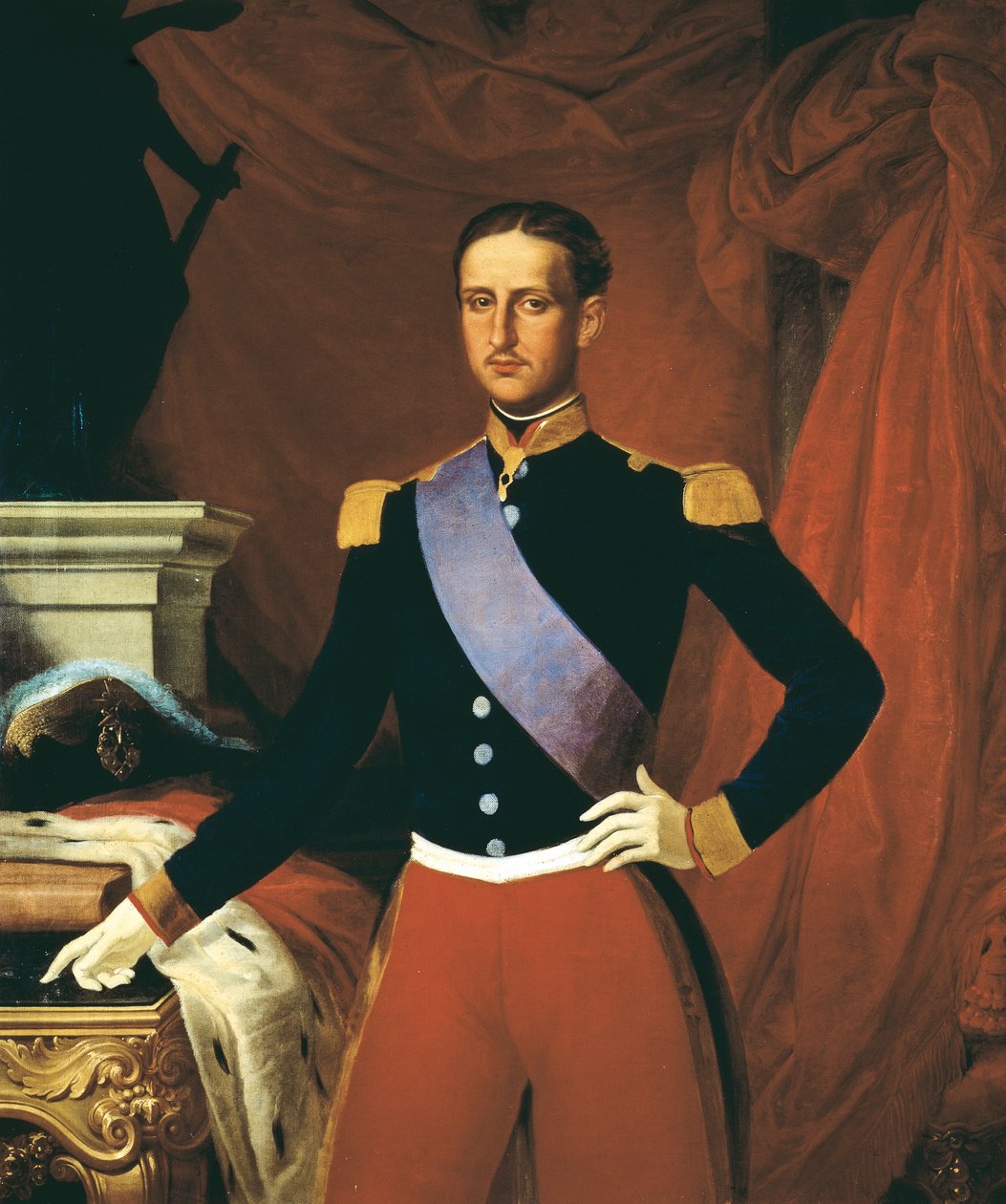 Retrato de Francisco II das Duas Sicílias (Nápoles) de Camillo Guerra
