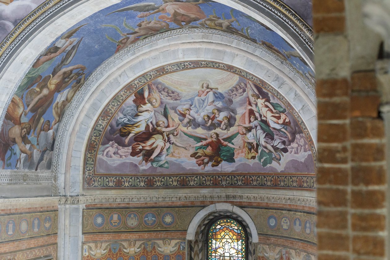 Ciclo de frescos dedicados à Virgem, pormenor de Camillo Procaccini