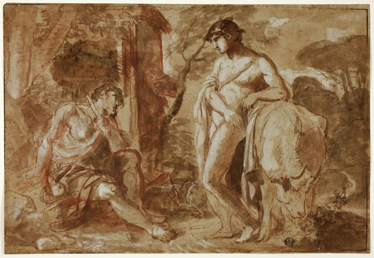 Mercúrio e Argus de Camillo Procaccini