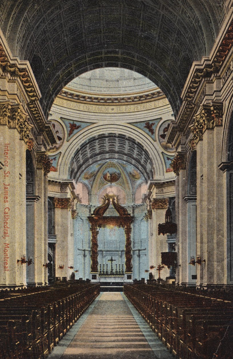 Interior, Catedral de São Tiago, Montreal, Canadá (foto) de Canadian Photographer