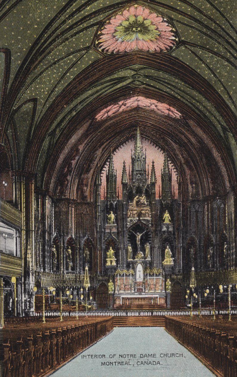 Interior da Igreja de Notre Dame, Montreal, Canadá (foto) de Canadian Photographer