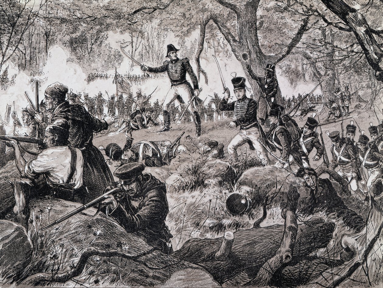 A Batalha de Chateauguay, 26 de outubro de 1813, 1880 de Canadian School