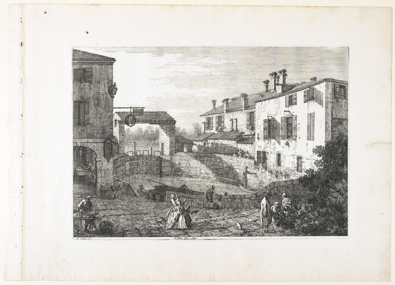 As portas de Dolo (as fechaduras em Dolo) de Giovanni Antonio Canal