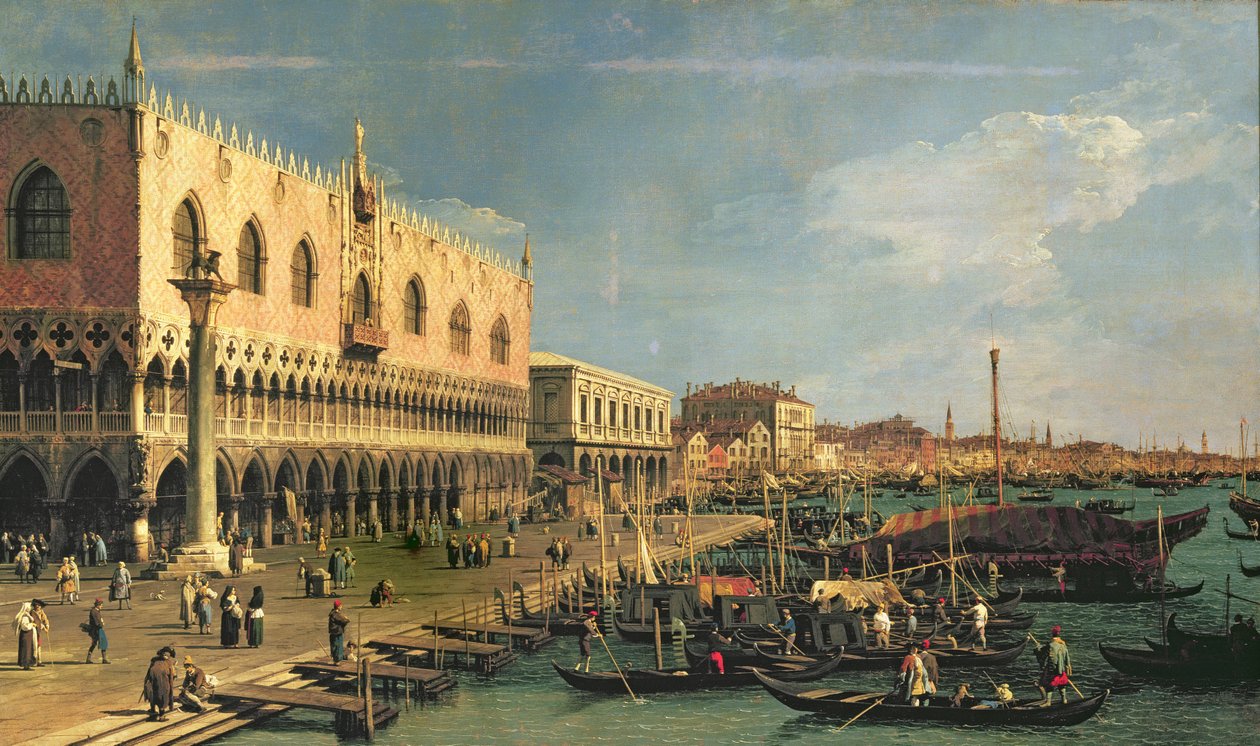 Palazzo Ducale e a Riva degli Schiavoni, Veneza de Giovanni Antonio Canal