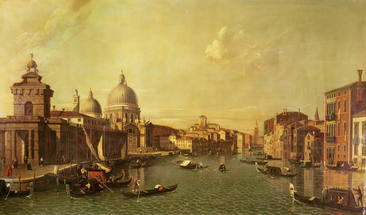 A Igreja da Salute e o Grande Canal de Giovanni Antonio Canal