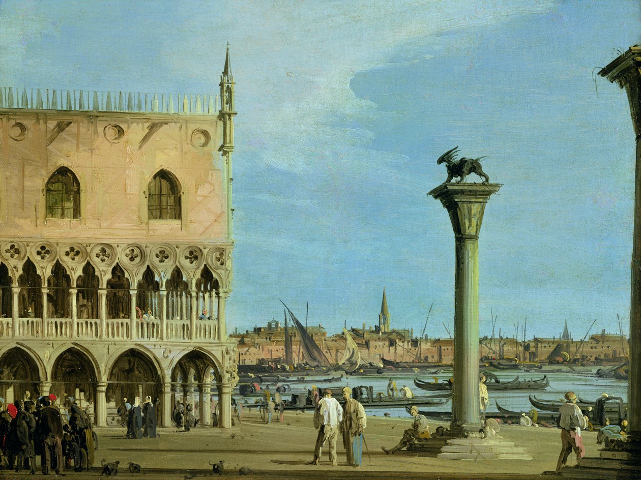 A, piazzetta, de, san marco, olhar, sul, veneza de Giovanni Antonio Canal
