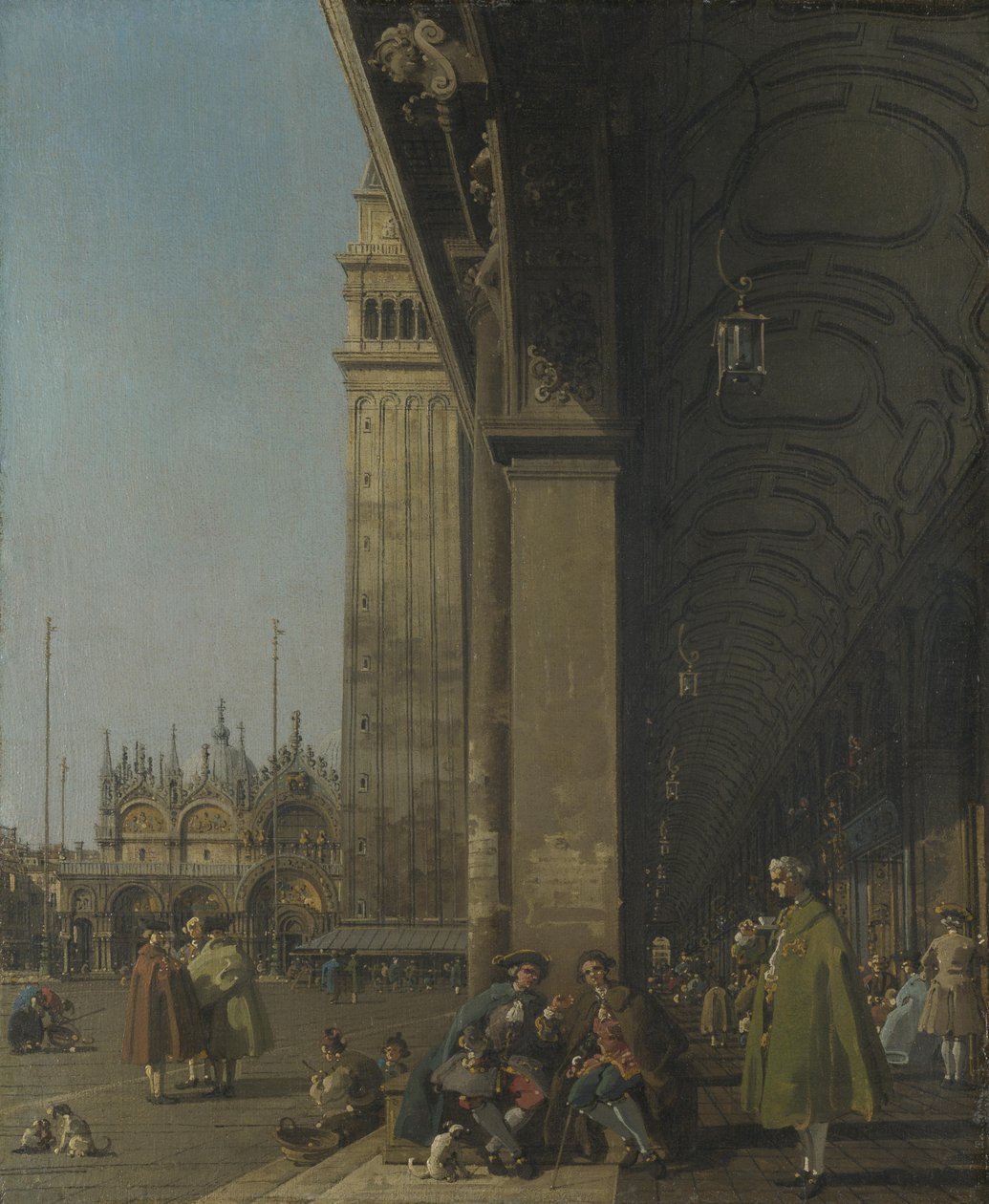 Veneza, a Piazza San Marco e a Colunata da Procuratie Nuove de Giovanni Antonio Canal
