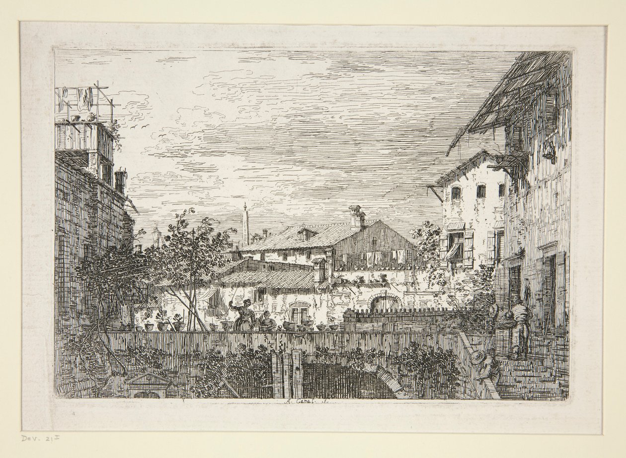 O Terraço, da série Vedute (Vistas) de Canaletto (Giovanni Antonio Canal)