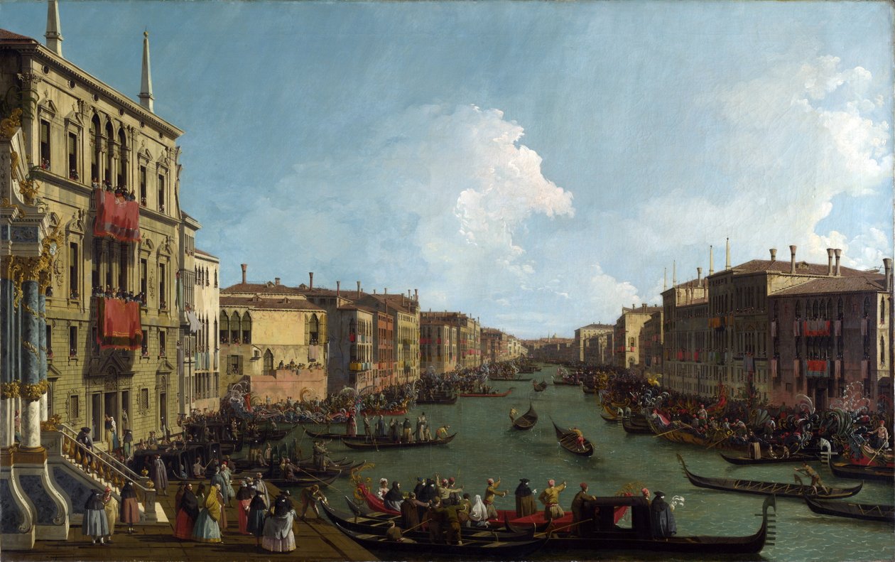 Uma regata no Grande Canal de Canaletto