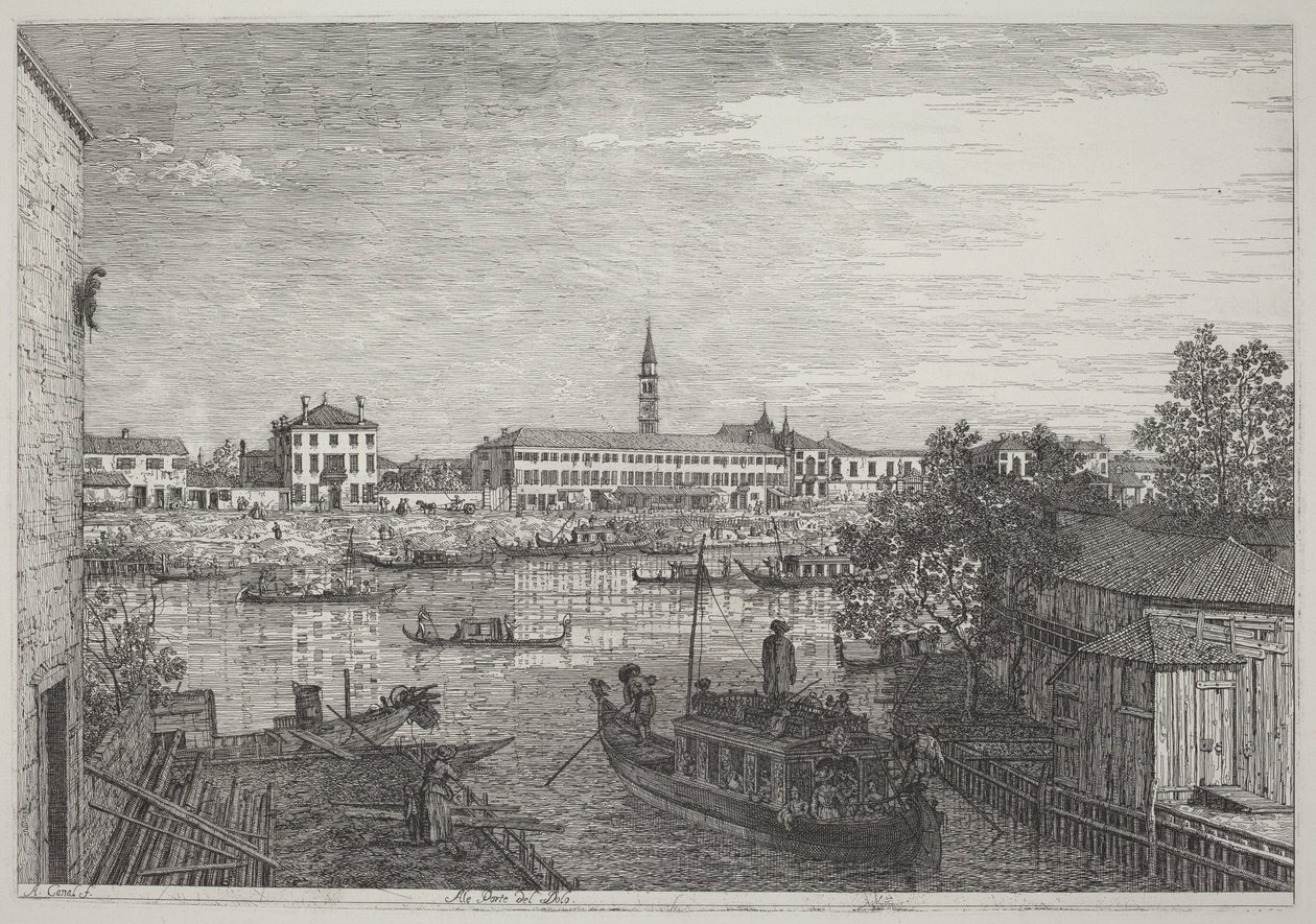 Às portas de Dolo de Canaletto