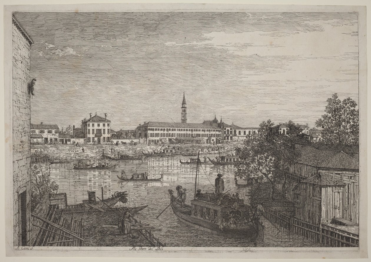 Às portas de Dolo de Canaletto