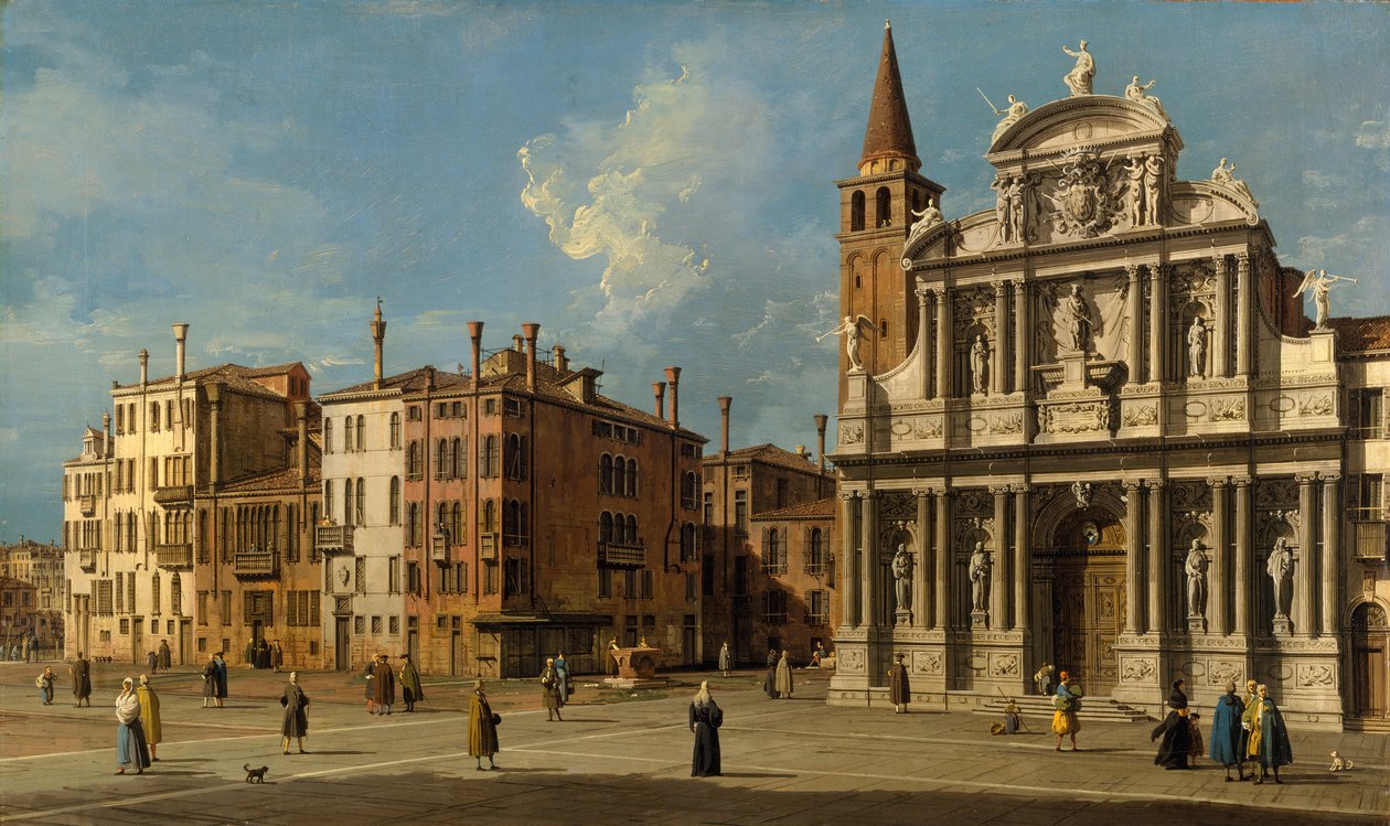 Campo Santa Maria Zobenigo, Veneza, década de 1730. de Giovanni Antonio Canal