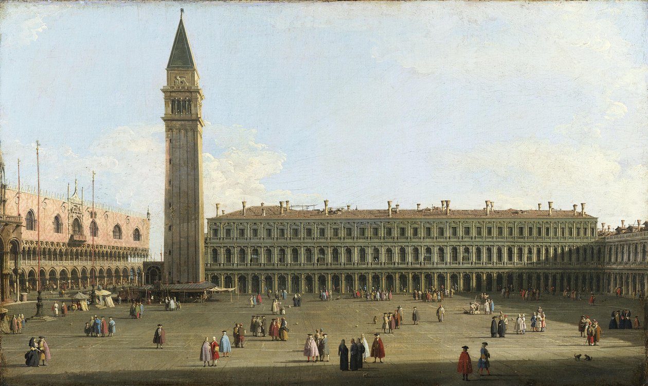 Canaletto - Praça de São Marcos, Veneza, c.1756 de Canaletto