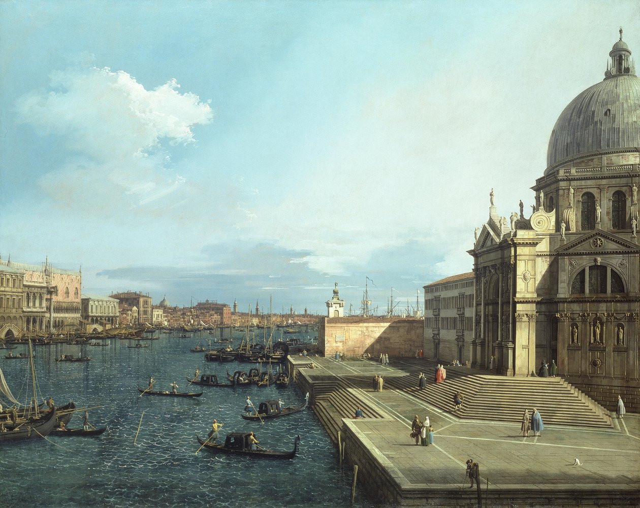 Canaletto - Santa Maria della Salute, 1738-42 de Canaletto