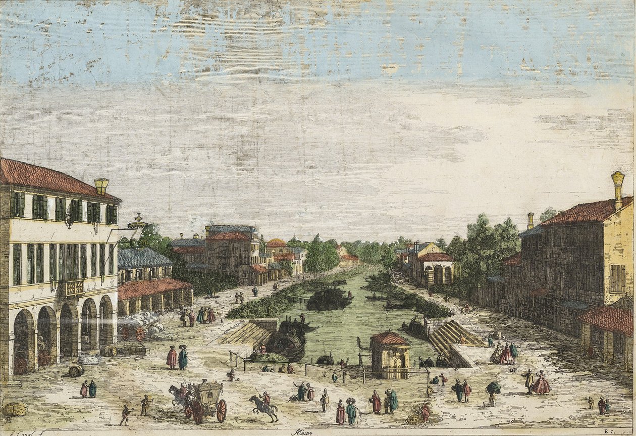Canaletto Mestre colorido de Canaletto