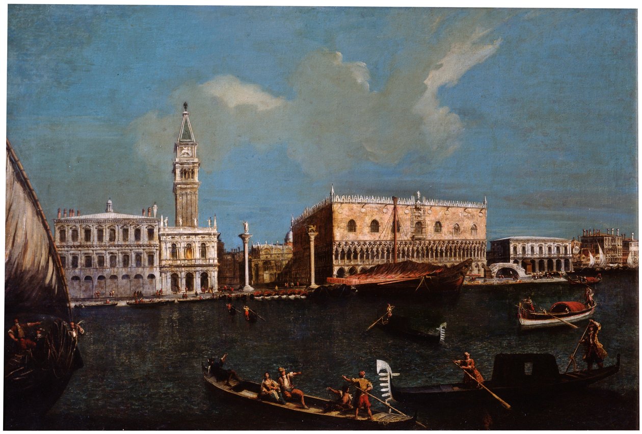 Grande Canal, Piazzetta e Palácio Ducal em Veneza