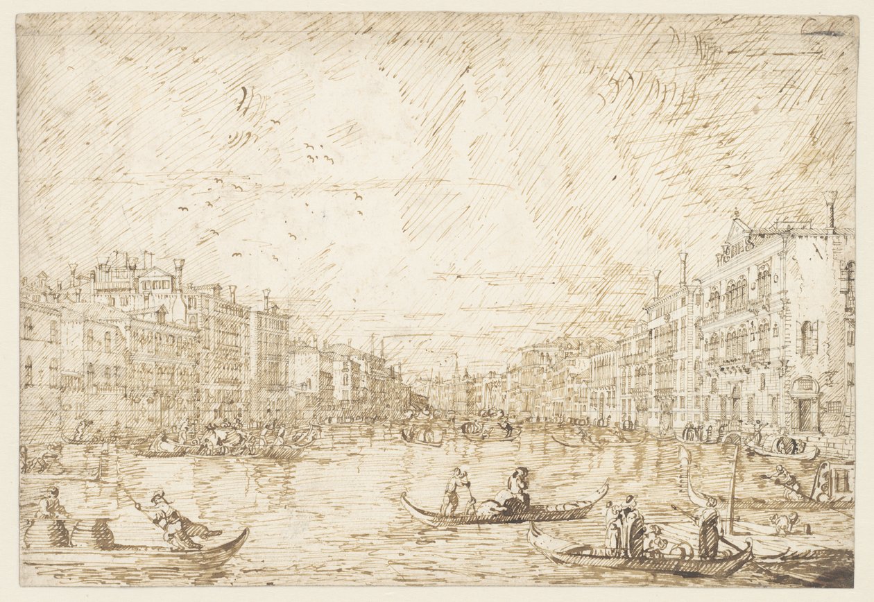 Grande Canal em Veneza de Canaletto