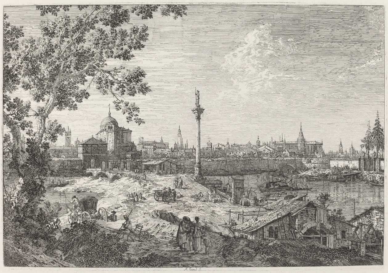 Vista Imaginária de Pádua de Canaletto