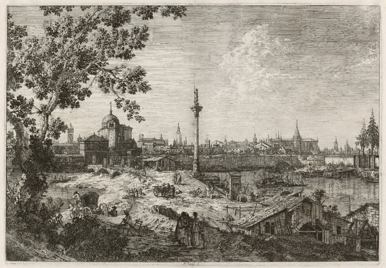 Visão imaginária de Pádua de Canaletto