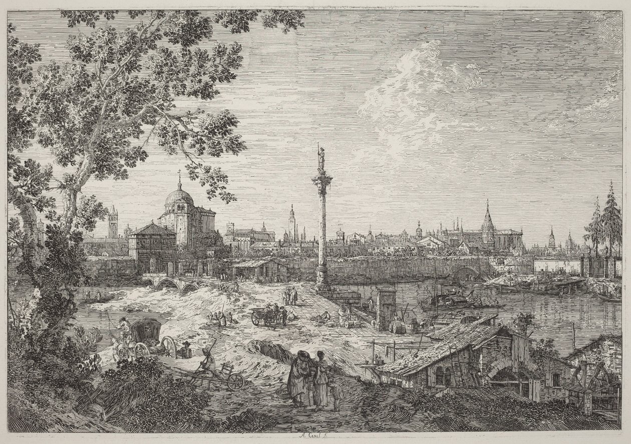 Vista imaginária de Pádua de Canaletto