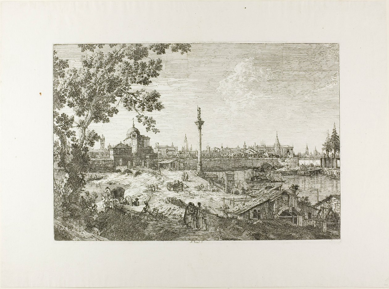 Vista imaginária de Pádua, de Vedute de Canaletto