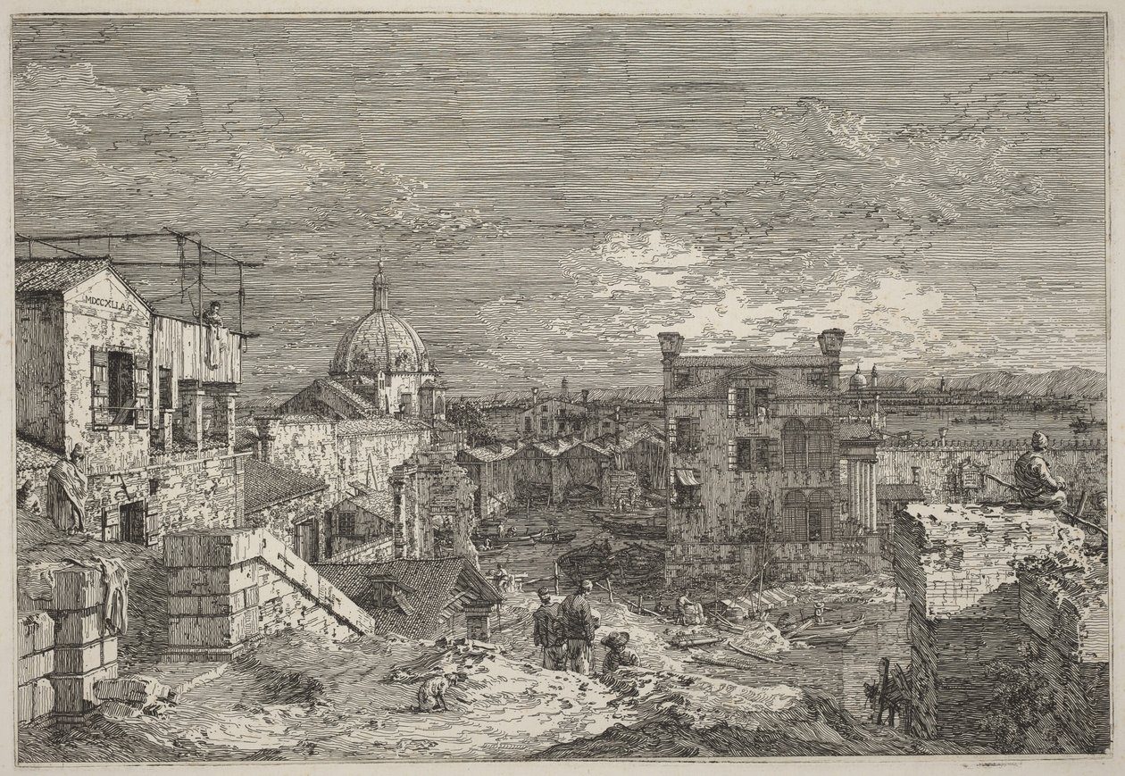 Visão imaginária de Veneza de Canaletto