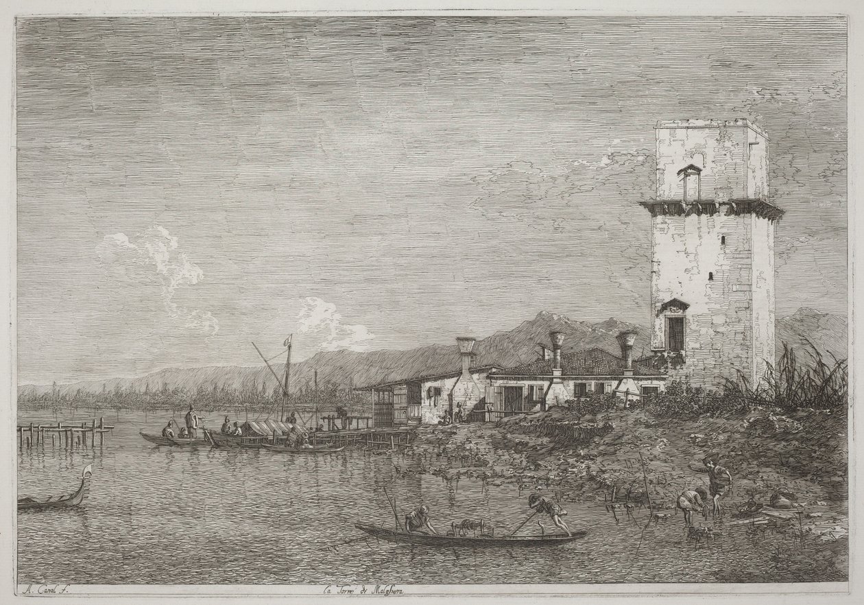 A Torre de Malghera de Canaletto