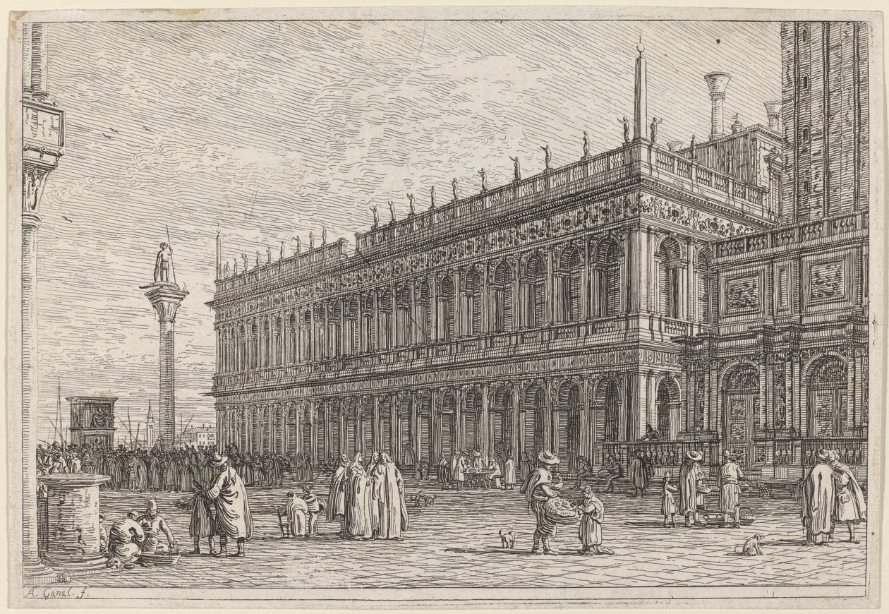 A livraria. V. de Canaletto