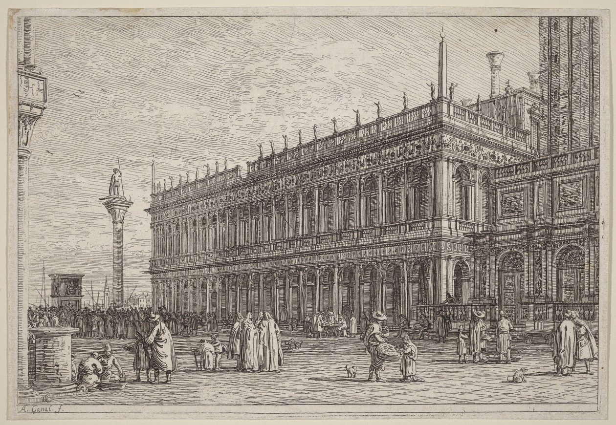 A livraria. V. de Canaletto