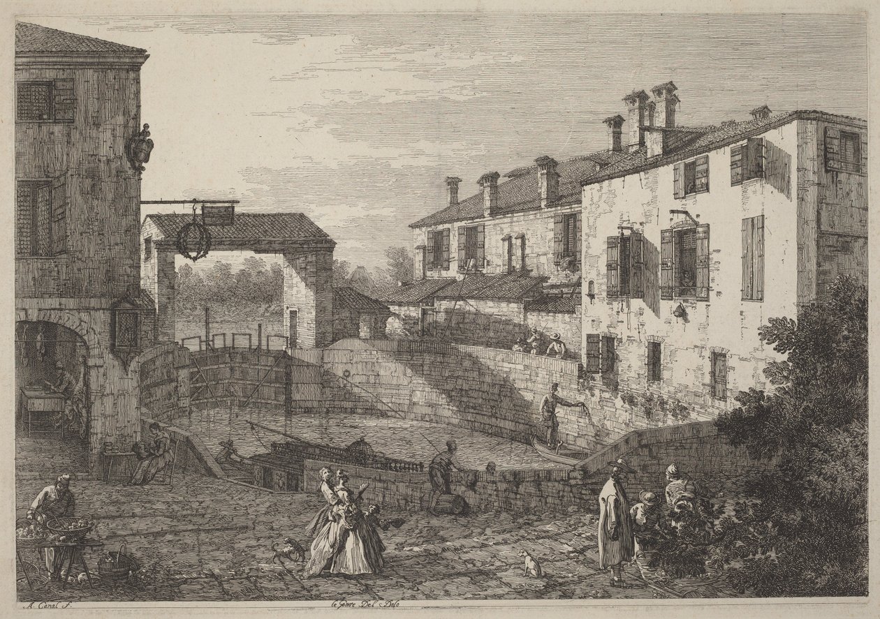As Portas de Dolo de Canaletto