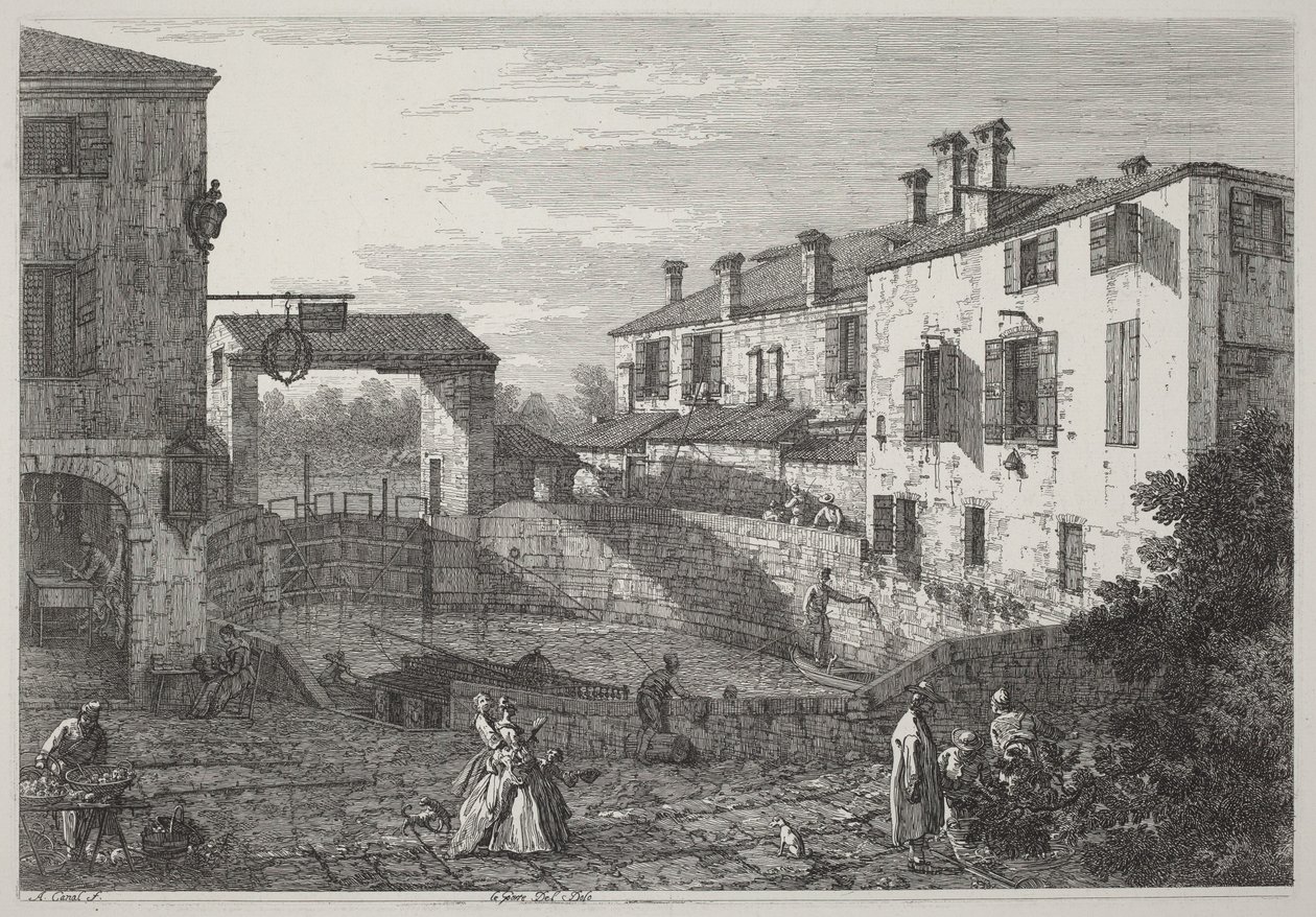 As portas de Dolo de Canaletto