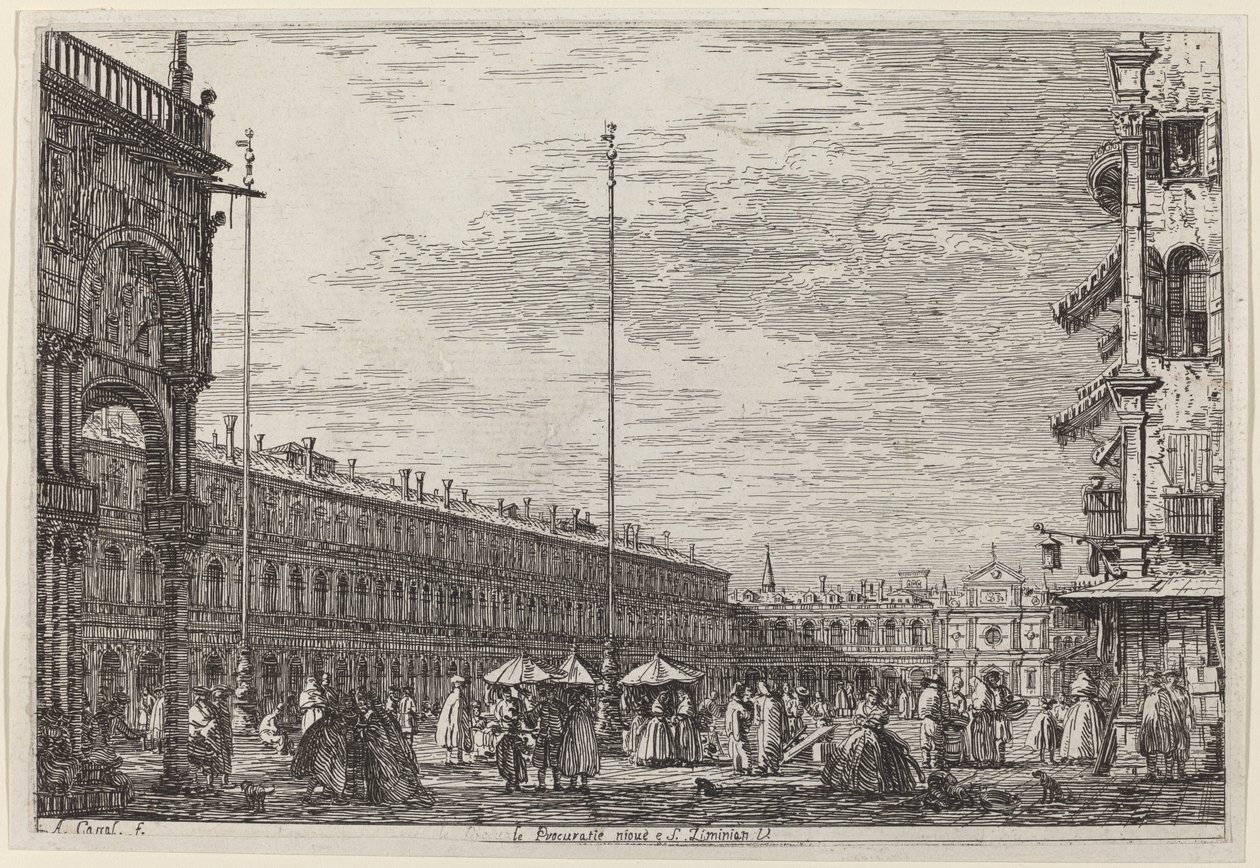 Le Procuratie niove e S. Ziminian V. de Canaletto