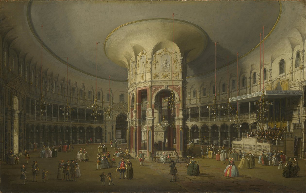 Londres: Interior da Rotunda em Ranelagh de Canaletto